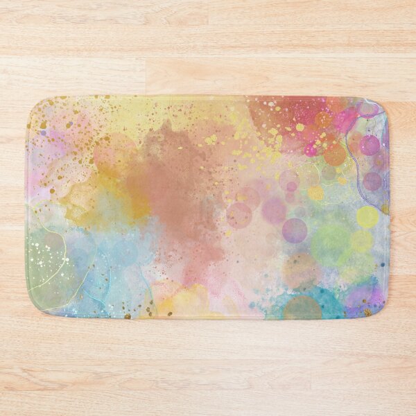 Item preview, Splash Circles Pastel Palette Pink, Blue, Green, yellow, orange designed and sold by RokaCircles.