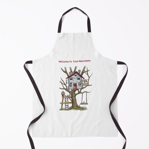 Item preview, Welcome to New Home with Crooked Tree House Illustration designed and sold by JoyfulWhimsy.