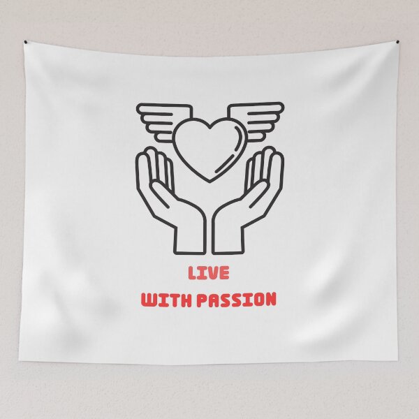 Item preview, Live With Passion | Inspirational Quote | Motivational Design designed and sold by InwzaDesign.