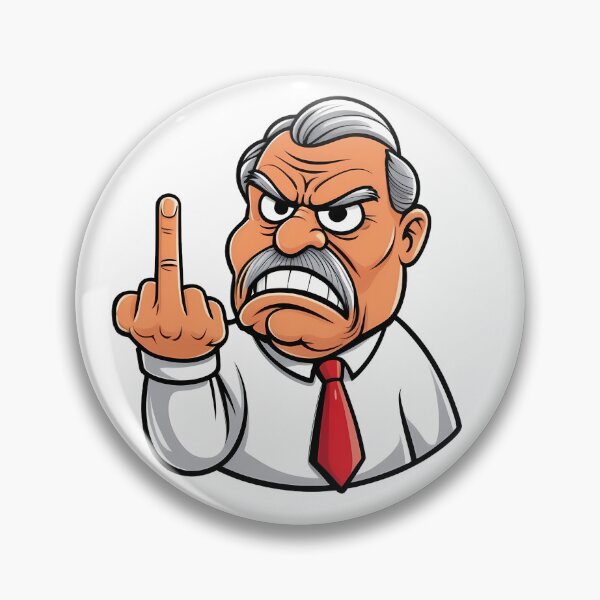 Item preview, Angry businessman shows the middle finger designed and sold by HolaJosephina.