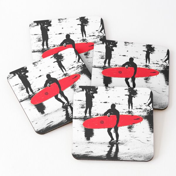 Item preview, red surf board designed and sold by ChalfontArt.