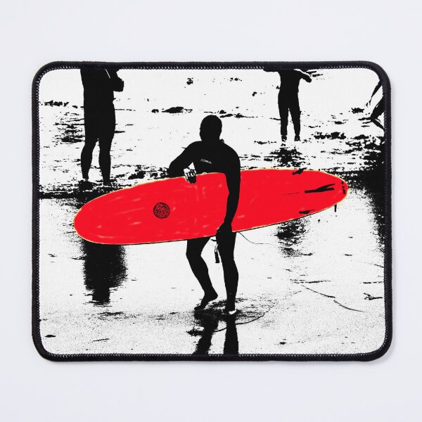 Item preview, red surf board designed and sold by ChalfontArt.