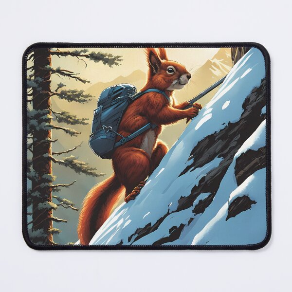 Item preview, Red Squirrel climbing a mountain designed and sold by Colin Bentham.
