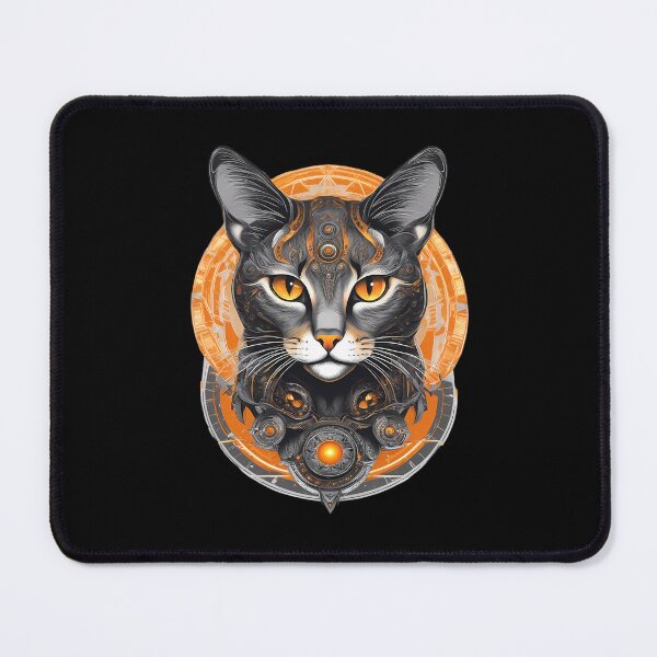 Item preview, Futuristic Ocicat – Unique Sci-Fi Cat designed and sold by MystiqSlav.