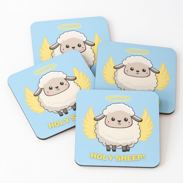 Item preview, Holy Sheep - Cute Angelic Sheep Design for T-Shirts, Stickers, and More designed and sold by EagleVisionary.