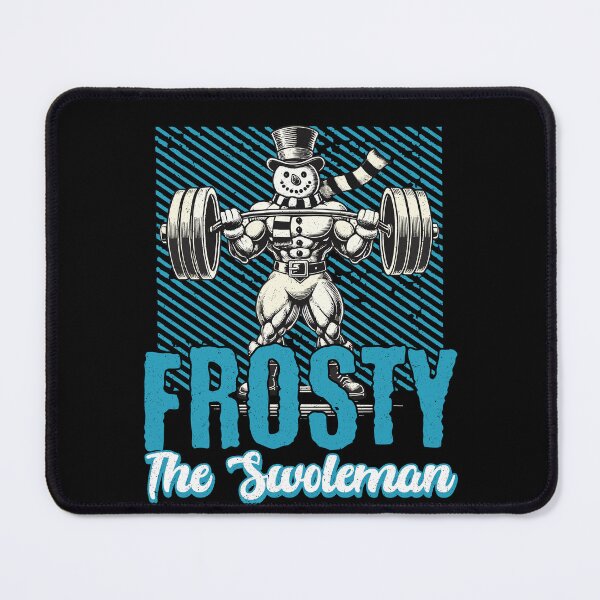 Item preview, Frosty The Muscle Man Gym Humor Design designed and sold by LuminOrb.