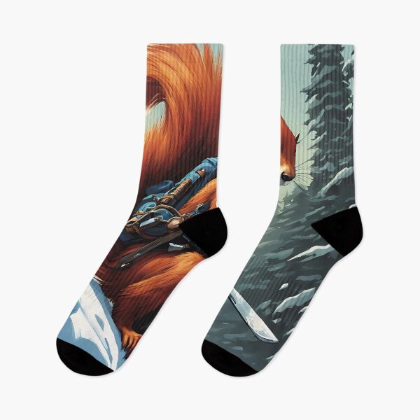 Item preview, Red Squirrel climbing a mountain designed and sold by Colin Bentham.
