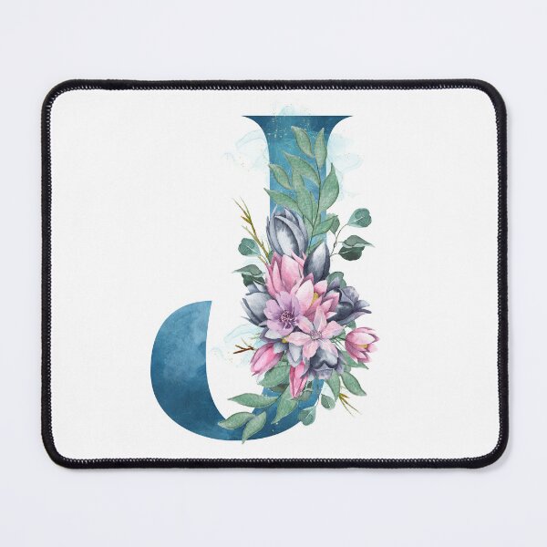 Item preview, Letter J Initial Or Monogram With Watercolor Flowers Photographic Print designed and sold by KreativniUm.