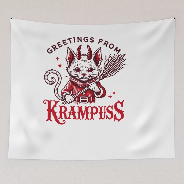 Item preview, Greetings From Krampus Holiday Cheer designed and sold by LuminOrb.