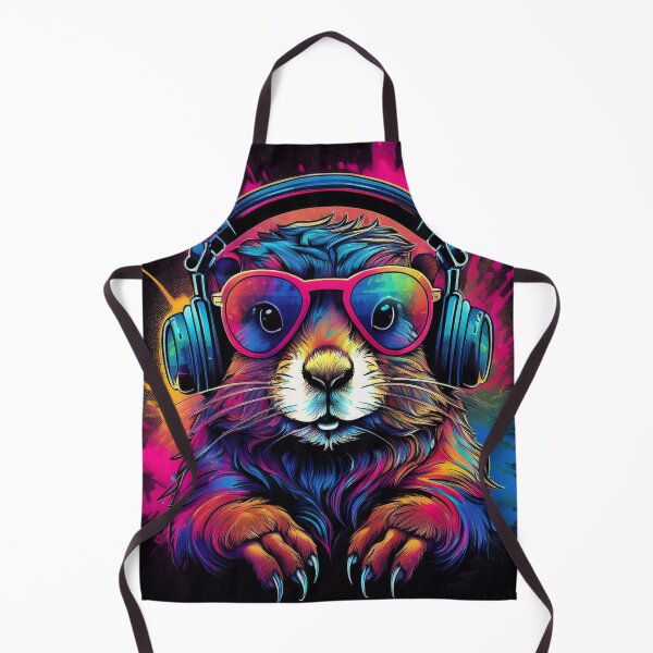Item preview, graffiti gopher in headphones and shades designed and sold by Boxing Kangaroo Retail Company.