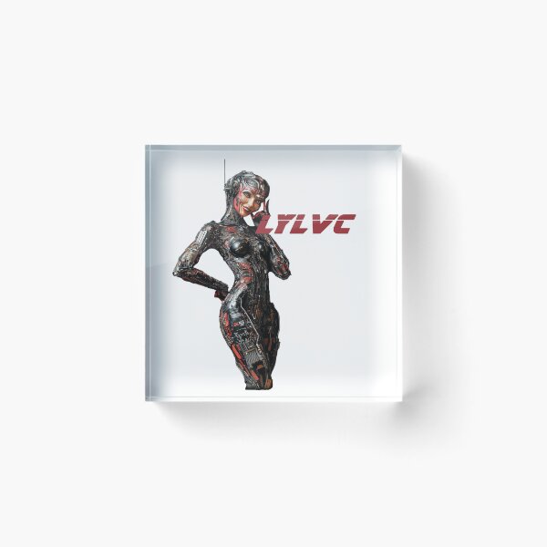 Item preview, LYLVC - RED ROBOT TRANSPARENT WHITE designed and sold by lylvcband.