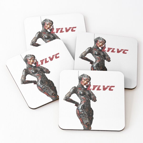 Item preview, LYLVC - RED ROBOT TRANSPARENT WHITE designed and sold by lylvcband.