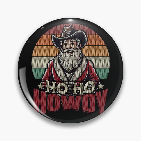 Item preview, Christmas Western Santa Ho Ho Howdy designed and sold by LuminOrb.