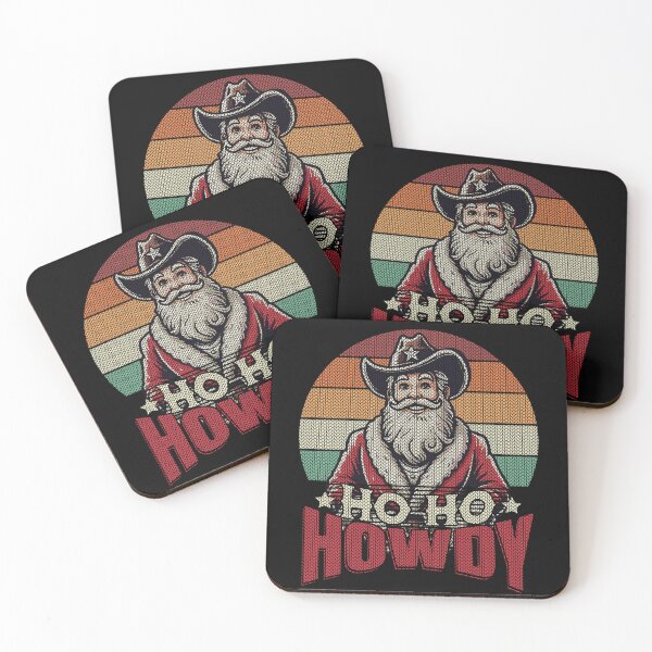 Item preview, Christmas Western Santa Ho Ho Howdy designed and sold by LuminOrb.
