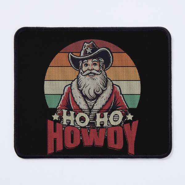 Item preview, Christmas Western Santa Ho Ho Howdy designed and sold by LuminOrb.