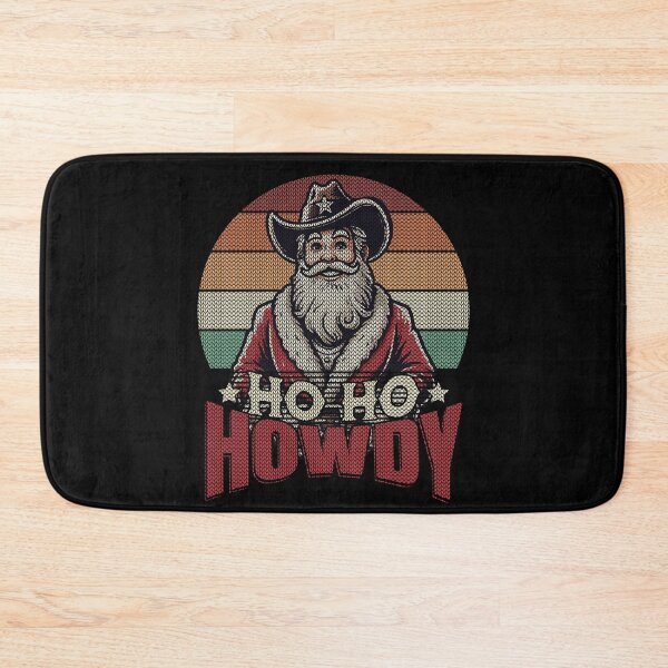 Item preview, Christmas Western Santa Ho Ho Howdy designed and sold by LuminOrb.