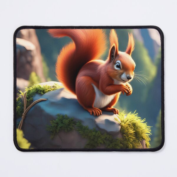 Item preview, Red Squirrel climbing a mountain designed and sold by Colin Bentham.