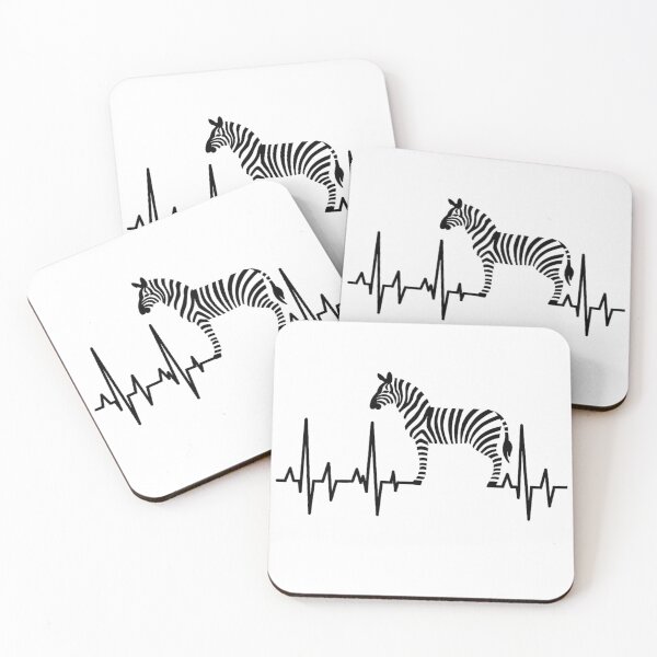 Item preview, Funny Zebra Heartbeat, transparent zebra designed and sold by AddlPoolart.