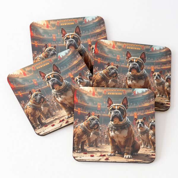 Item preview, A vibrant 3D pattern background showcasing Boxer dogs as gladiators in an ancient arena,wearing protective gear and surrounded by cheering crowds,perfect for bold pet-themed merchandise. designed and sold by AlwaysHome.