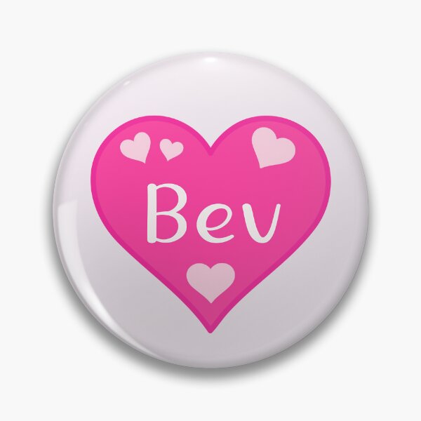 Item preview, Bev Name Pink Heart  designed and sold by Jeallan Designs.