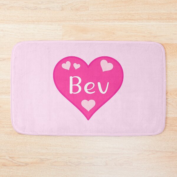 Item preview, Bev Name Pink Heart  designed and sold by Jeallan Designs.