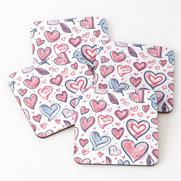 Item preview, Doodle Love: Colorful Hearts for Valentine designed and sold by CleanDecor.