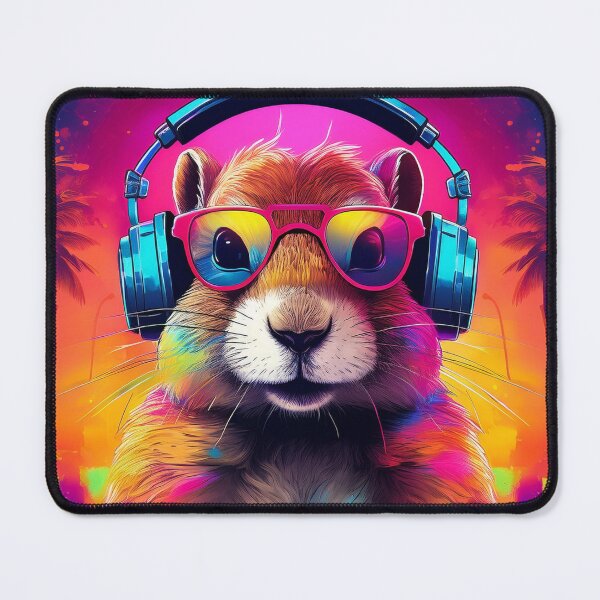 Item preview, gopher in Headphones and Shades Synthwave  designed and sold by Boxing Kangaroo Retail Company.