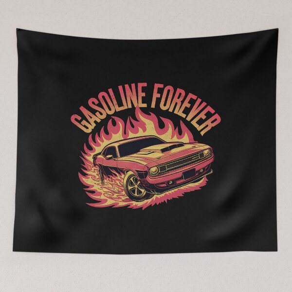 Item preview, Gasoline Forever -  Perfect for car enthusiasts, muscle car lovers, and anyone passionate about gasoline-powered adventures! designed and sold by ZyziowskyArt.