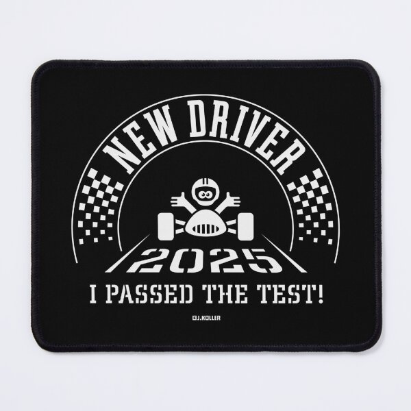 Item preview, New Driver 2025 – I Passed The Test! (Driver’s License / Driving Licence / White) designed and sold by MrFaulbaum.