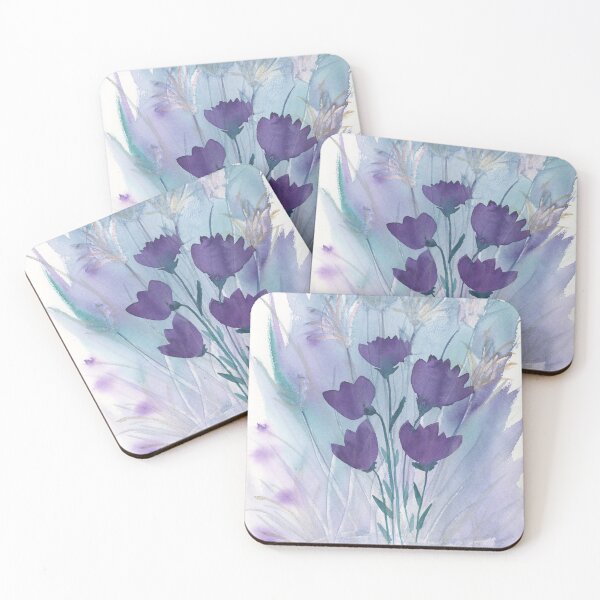 Item preview, Purple Teel abstract floral designed and sold by Janette17.
