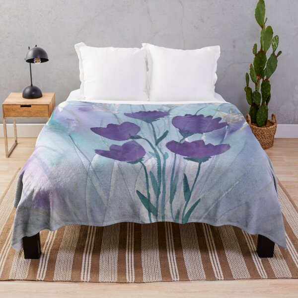 Item preview, Purple Teel abstract floral designed and sold by Janette17.