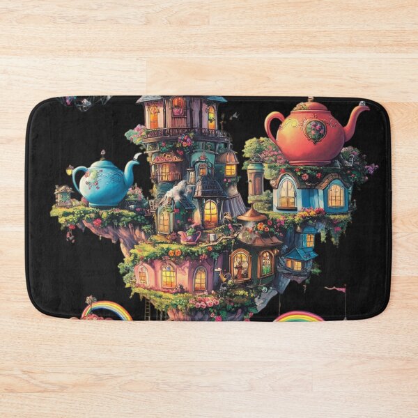 Item preview, Whimsical Teapot Village on Floating Islands designed and sold by Desireehaz.