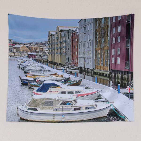 Item preview, Boat Moorings beside the Wooden Wharves, Trondheim Norway designed and sold by Martyn R Arnold Fine Art Nature & Landscape Photography.