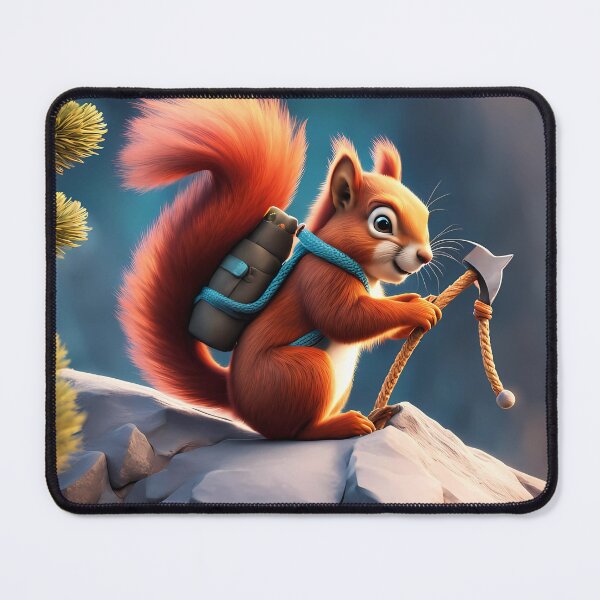 Item preview, Red Squirrel climbing a mountain designed and sold by Colin Bentham.
