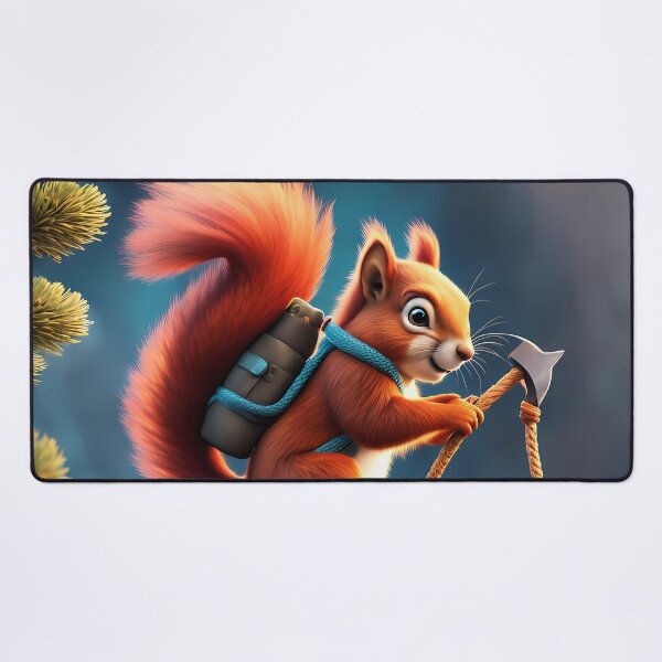 Item preview, Red Squirrel climbing a mountain designed and sold by Colin Bentham.