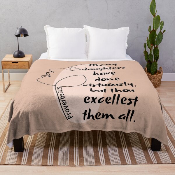 Item preview, Proverbs 31:29 - Many daughters have done virtuously, but thou excellest them all. designed and sold by Nancyanna.
