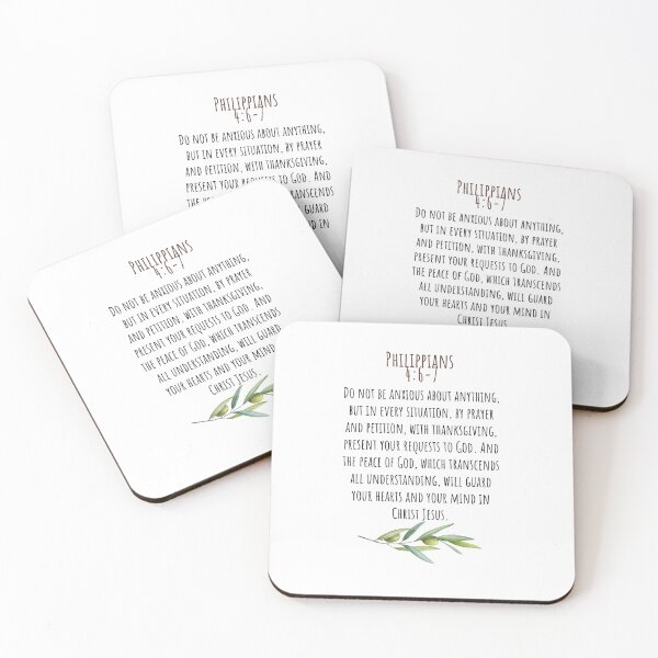 Item preview, Philippians 4:6-7 Christian Bible Verse for Anxiety designed and sold by Our Bible Journey.