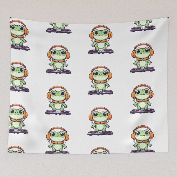 Item preview, A Cute DJ Frog designed and sold by DWorriBHappi.