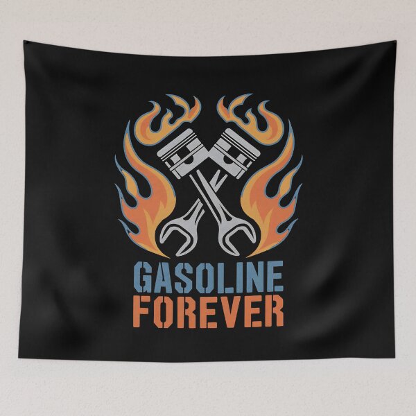 Item preview, Gasoline Forever - This is the perfect gift for true car enthusiasts, mechanics, muscle car lovers, and those who live for gasoline-powered passion! designed and sold by ZyziowskyArt.