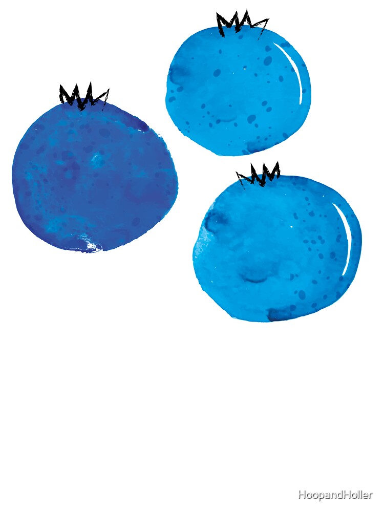 Thumbnail 2 of 2, Baby T-Shirt, Freehand Blueberries designed and sold by HoopandHoller.
