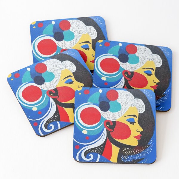 Item preview, Goddess Blue Portrait of a Woman designed and sold by Boxing Kangaroo Retail Company.