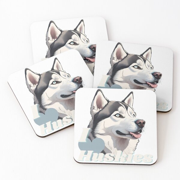 Item preview, I Love my Siberian Huskies designed and sold by CreatureZDesign.