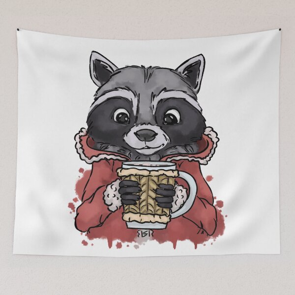 Item preview, Winter raccoon designed and sold by Antiope33.