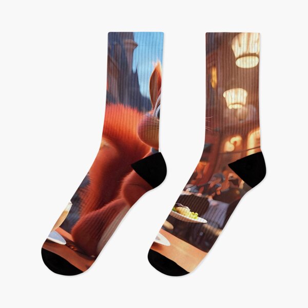Item preview, Red Squirrel as an exuberant waiter in a Parisian restaurant designed and sold by Colin Bentham.