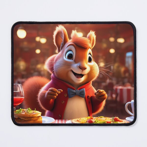 Item preview, Red Squirrel as an exuberant waiter in a Parisian restaurant designed and sold by Colin Bentham.