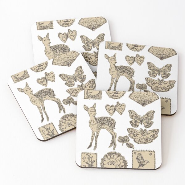 Item preview, beige fawn sticker collection designed and sold by Dorian Winter.