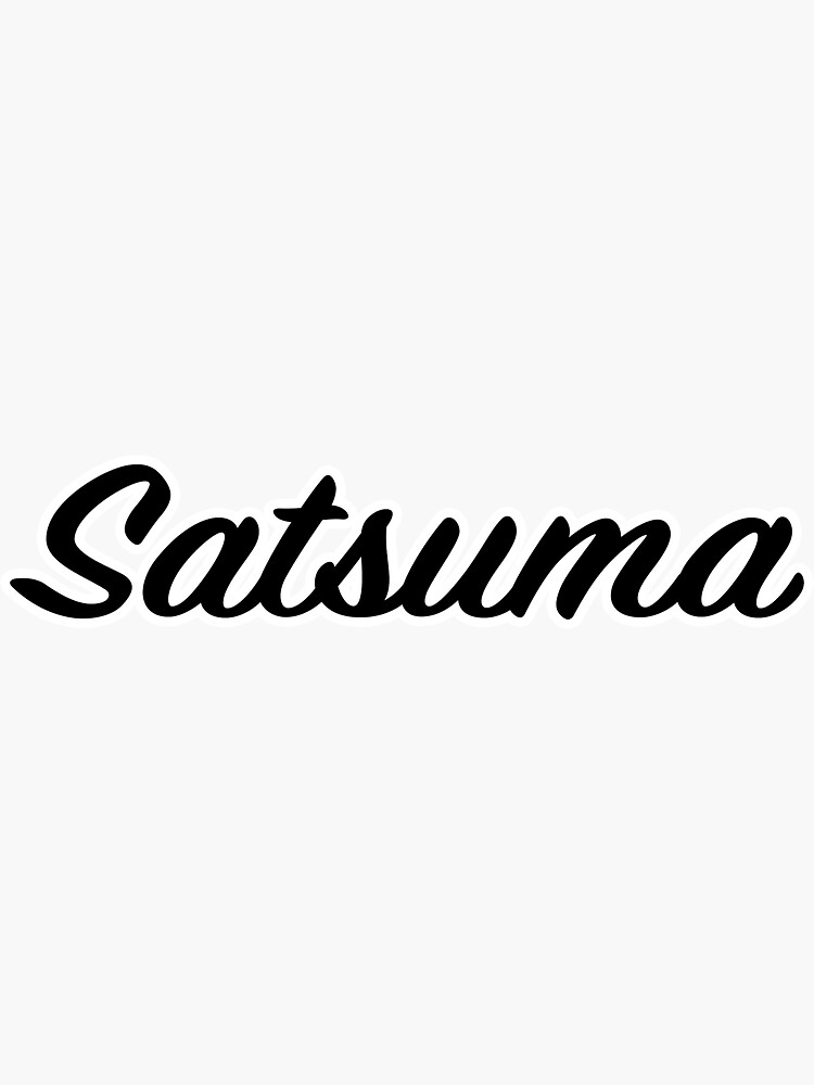 "satsuma" Sticker for Sale by At349ks3d Redbubble