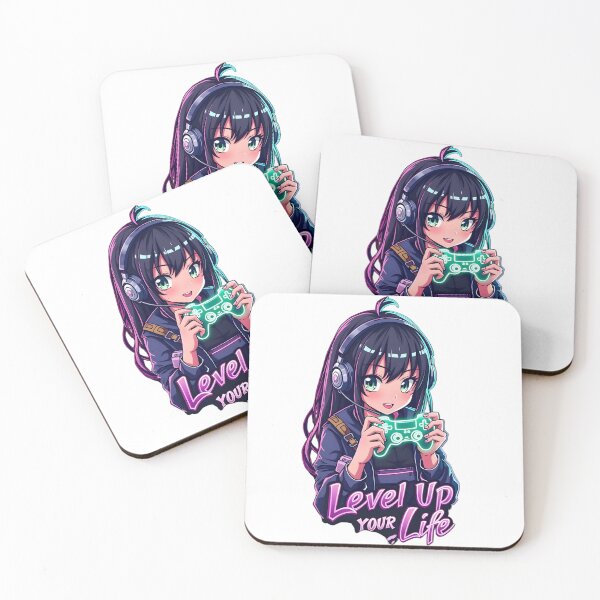 Item preview, Level Up Your Life - Gamer Girl Vibes designed and sold by NarpLTD.