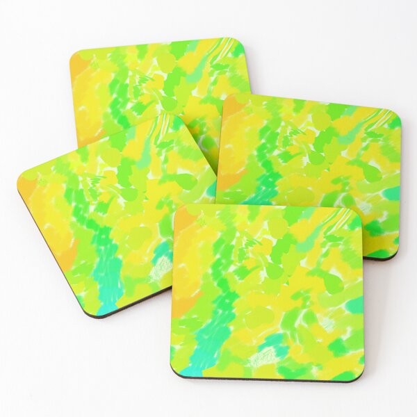 Item preview, Fluorescent Neon Green - hand drawn brush strokes designed and sold by KennyLucky.