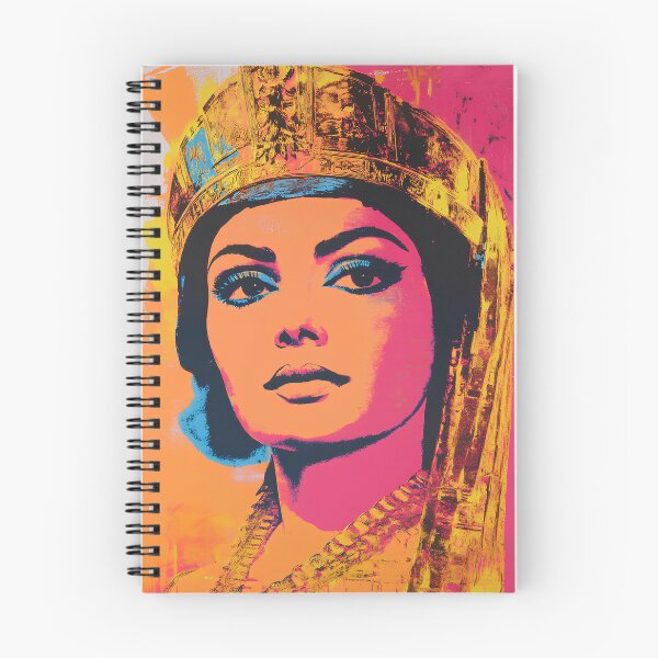 Item preview, cleopatra beautiful warhol style screenprint pastel color designed and sold by NeonEdge.